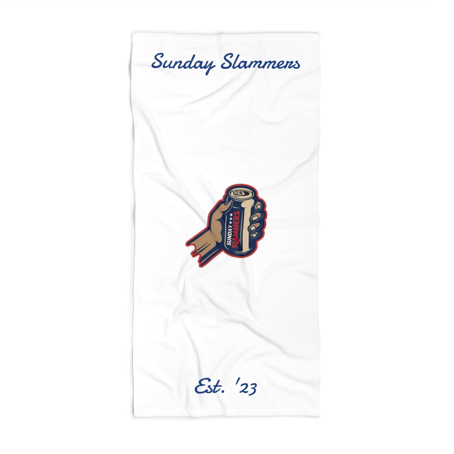 White Beached Slammer Towel